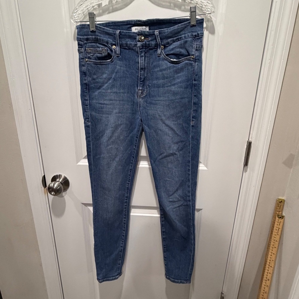 Good American Womens Jeans Good Legs High Rise Skinny Blue 10/30